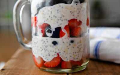 Easy Breakfast Idea — Red, White, and Blue