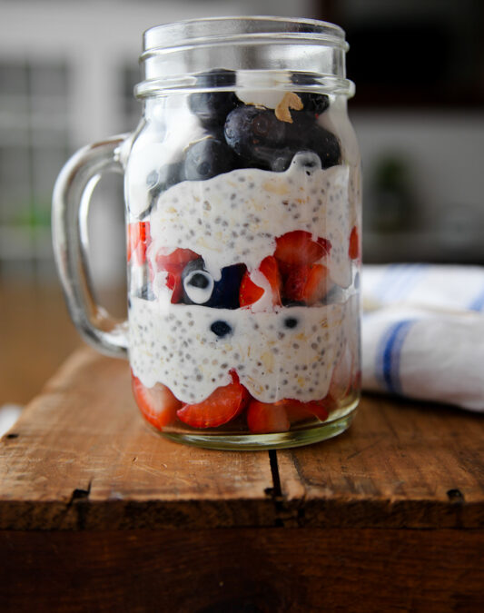 Easy Breakfast Idea — Red, White, and Blue