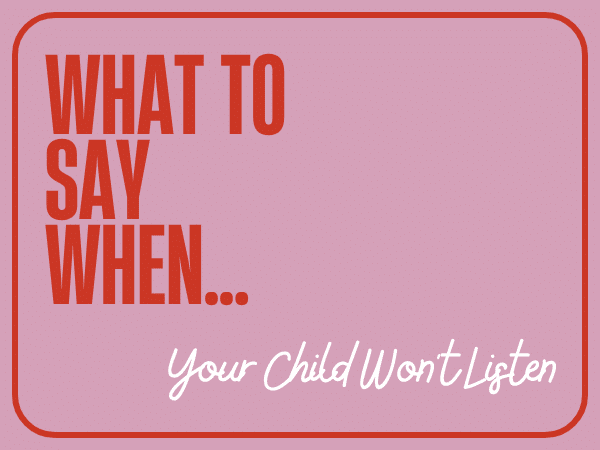 What to say when...
