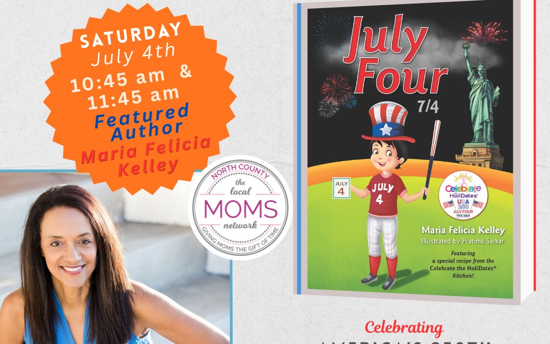 Kids’ Day “July Four: 7/4” Reading at Cardiff Farmers Market with TNCM Founder & Author, Maria Felicia Kelley